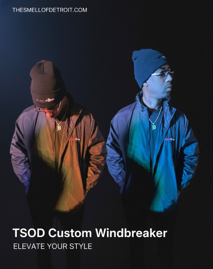 TSOD “Love For My City” Windbreaker – The Smell of Detroit